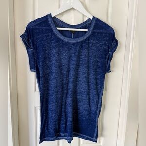 Express Blue Burnout Tee | Small